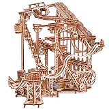 Wood Trick Holz Marble Run Spiral 3D-Puzzle für Erwachsene und Kinder zum Bauen - Elektroantrieb -...